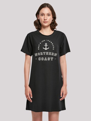 F4NT4STIC Kleid 'Northern Coast Nordsee Knut & Jan Hamburg' in Schwarz: predná strana