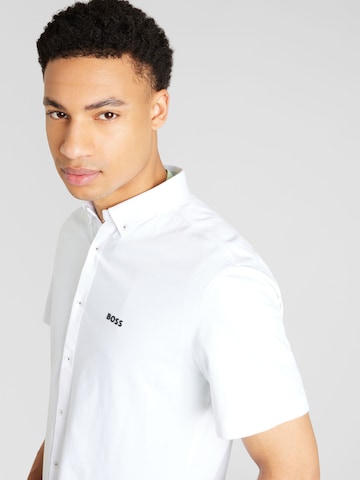 BOSS Regular fit Button Up Shirt 'Motion' in White
