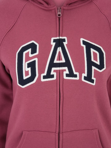 Gap Tall Zip-Up Hoodie 'HERITAGE' in Pink
