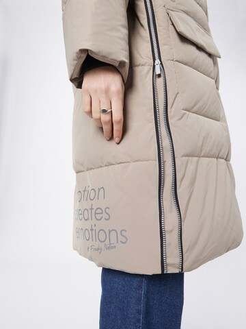 FREAKY NATION Winter Coat 'Holiday' in Beige