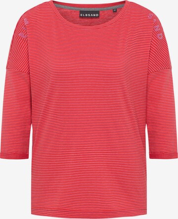 Elbsand Shirt 'Veera' in Rood: voorkant