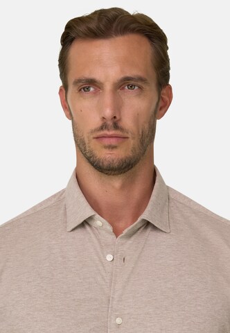 Boggi Milano Shirt in Beige: voorkant