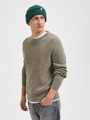 SELECTED HOMME Sweater 'Rodney' in Grey