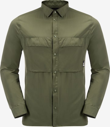 JACK WOLFSKIN - Ajuste regular Camisa funcional 'Atacama' en verde: frente