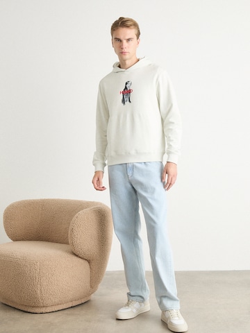 Sweat-shirt 'Dartchon' HUGO en blanc