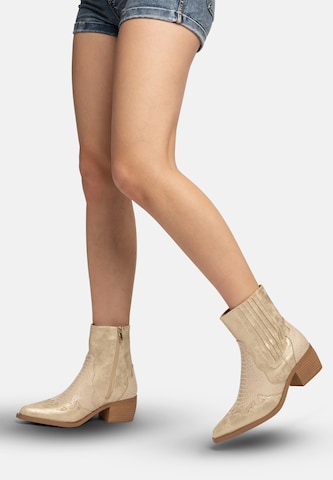 Salinyang Støvletter i guld