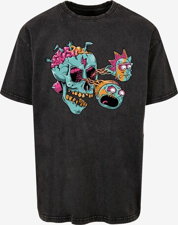 Maglietta 'Rick And Morty - Eyeball Skull' di ABSOLUTE CULT in nero: frontale
