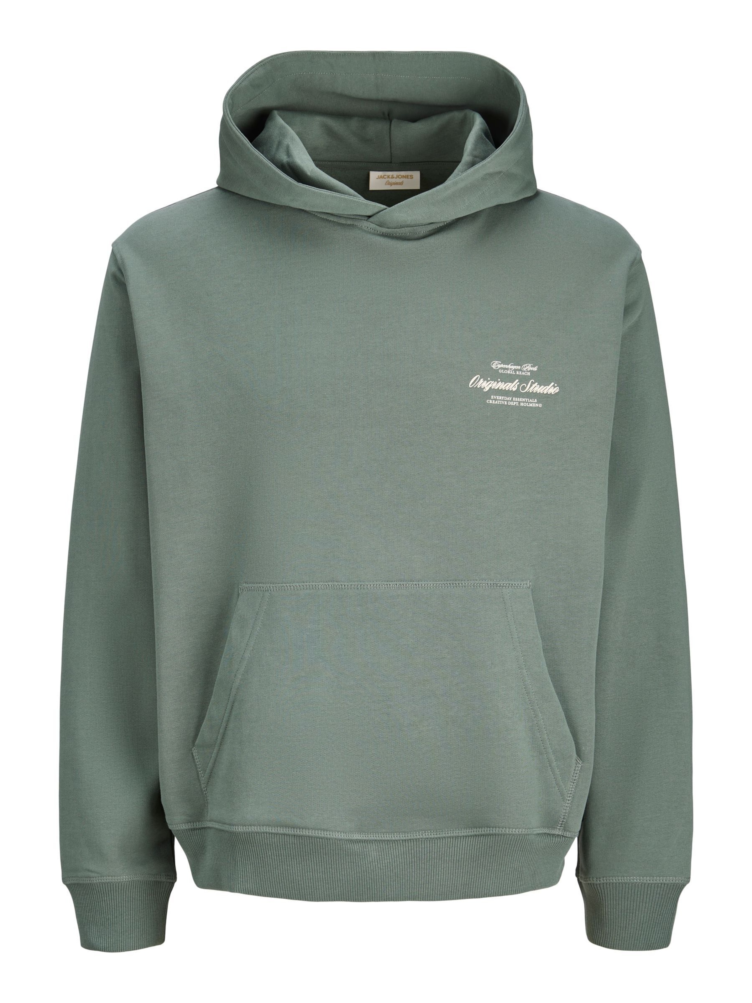 Jack & Jones Plus Sweatshirt 'JORNORREBRO' in Groen: voorkant