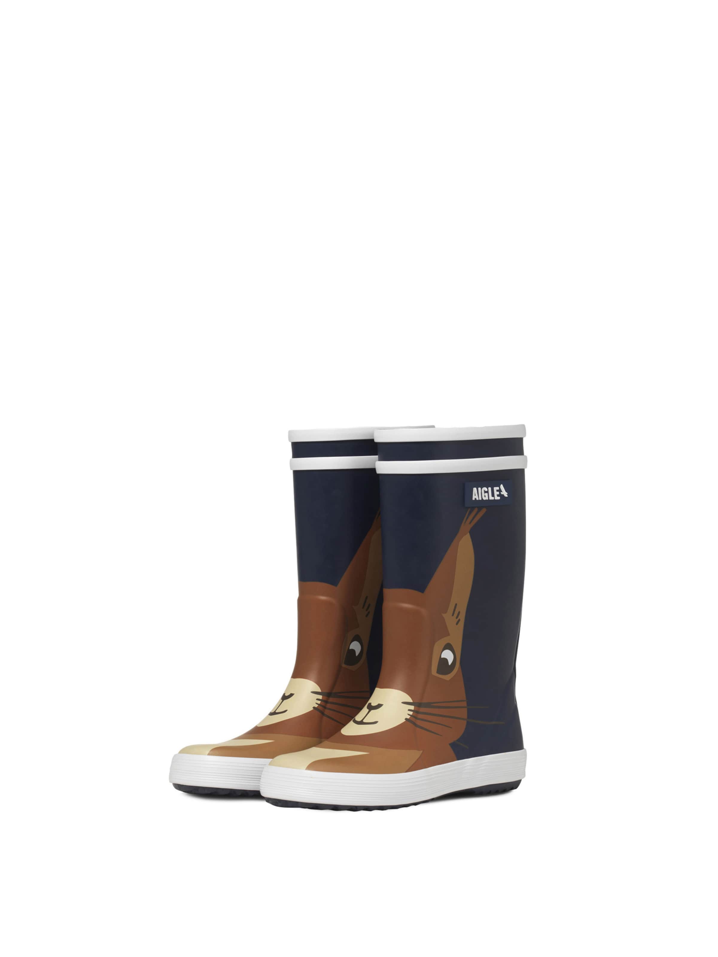 Bottes en caoutchouc 'LOLLY POP WWF' AIGLE en bleu