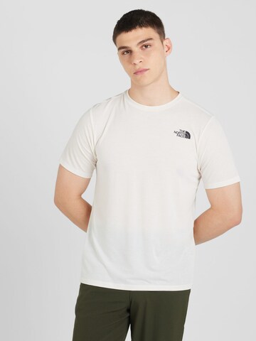 THE NORTH FACE Sportshirt 'TOPOGRAPHIC FOUNDATION' in Weiß