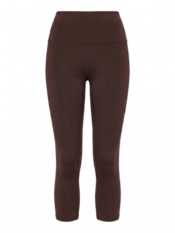 Skinny Leggings 'Capri Moka' MyLibi en marron : devant