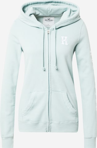 Veste de survêtement HOLLISTER en bleu : devant