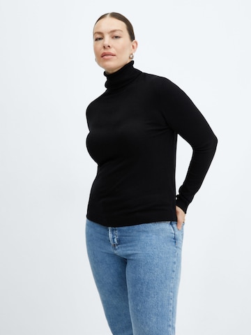 Pull-over 'ALMAR' MANGO en noir : devant