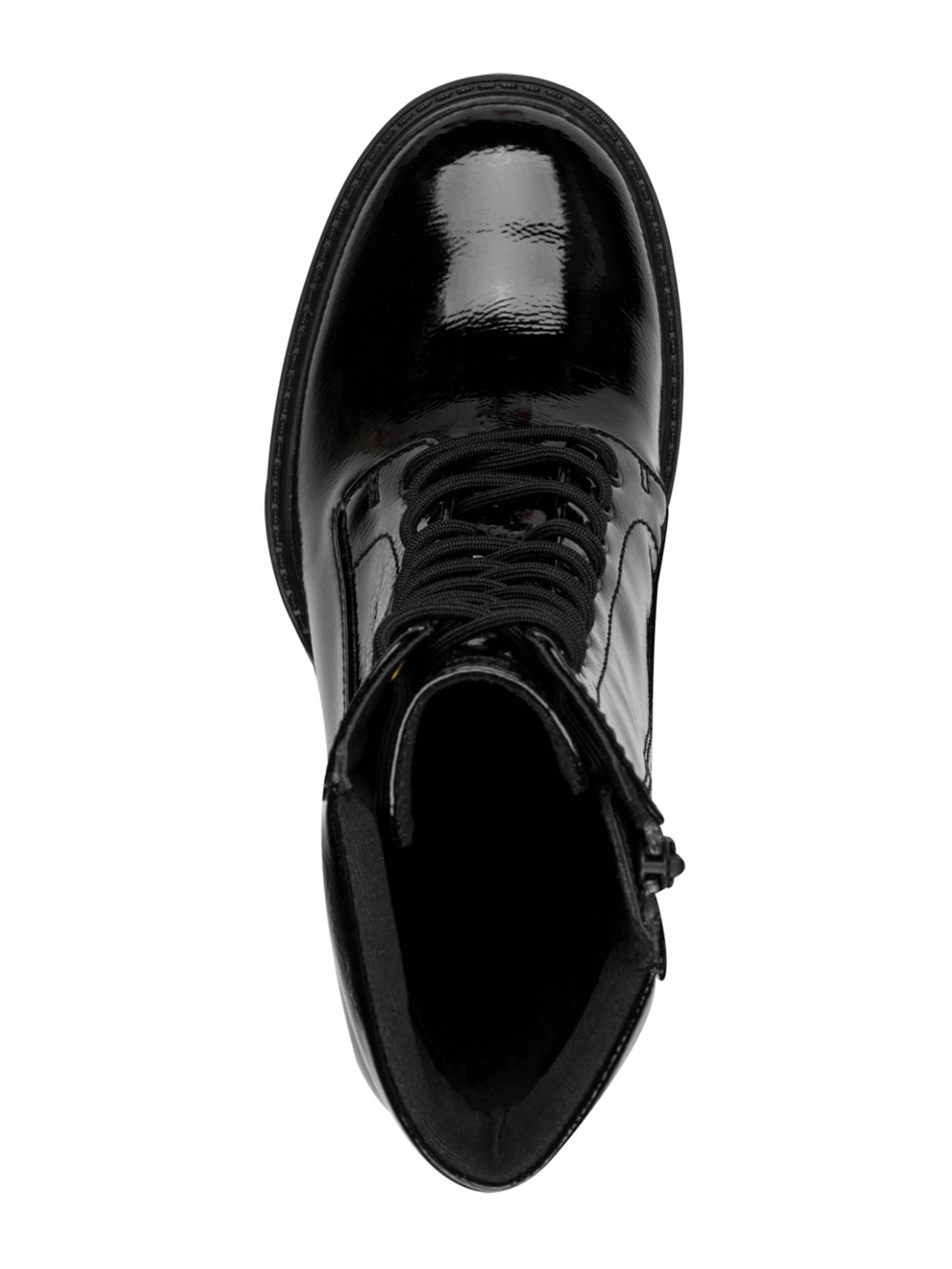 Tamaris Ботинки на шнуровке в Черный