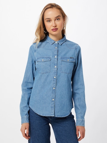 Camicia da donna di Superdry in blu: frontale