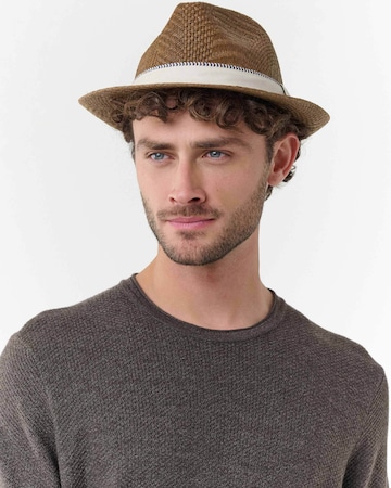 bugatti Hut 'Fedora' in Braun: Vorderseite