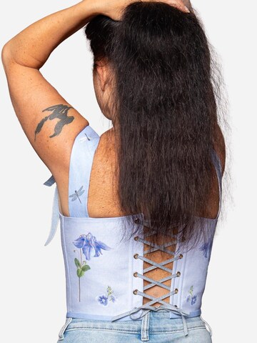 Corsetto 'Songbird Bloom' di VIADALINNO in blu