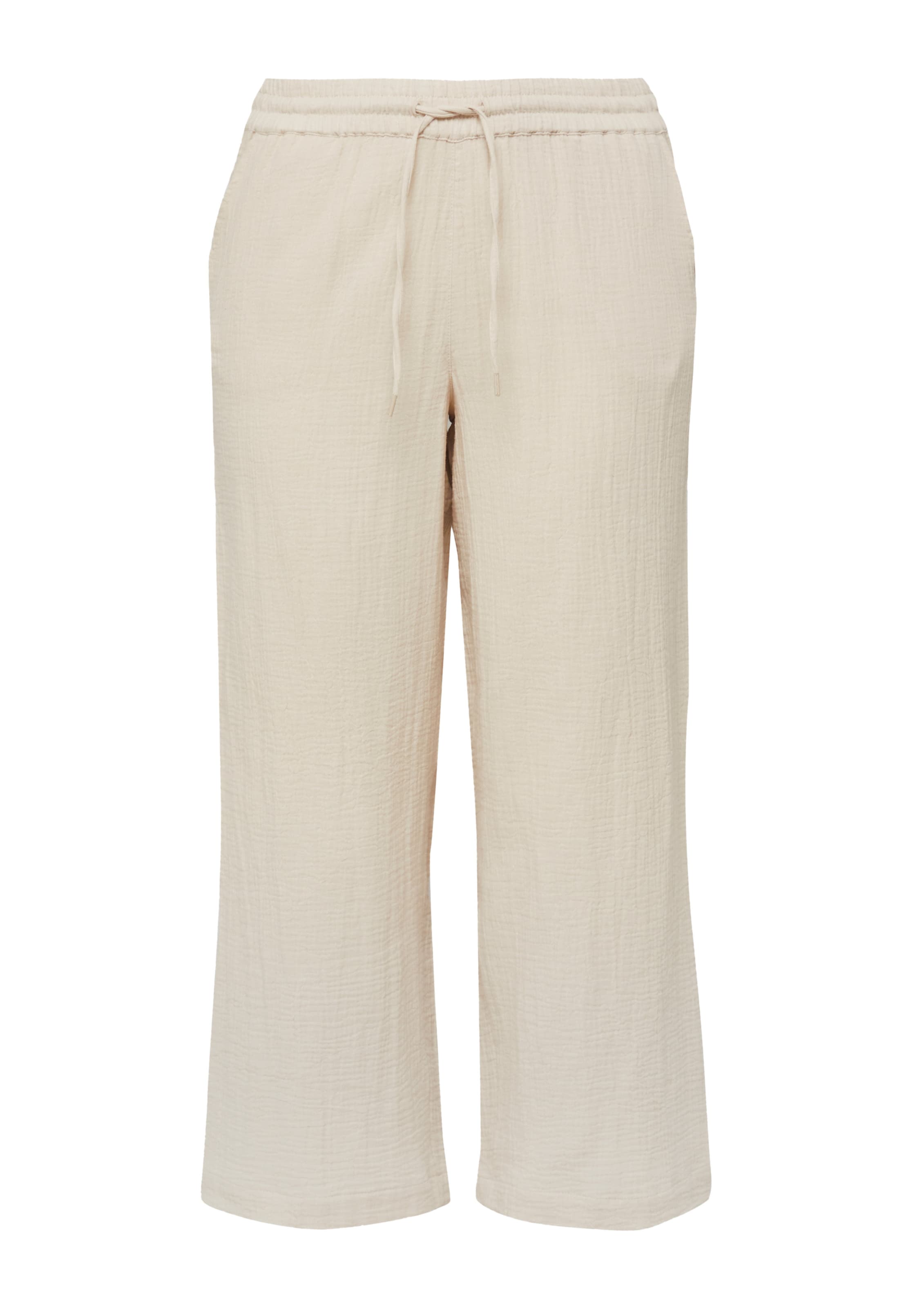 QS Broek in Beige: voorkant