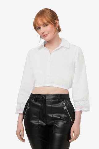 Ulla Popken Blouse in Wit: voorkant