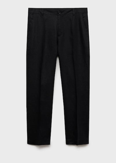 MANGO MAN Pleated Pants 'Magali' in Black, Item view