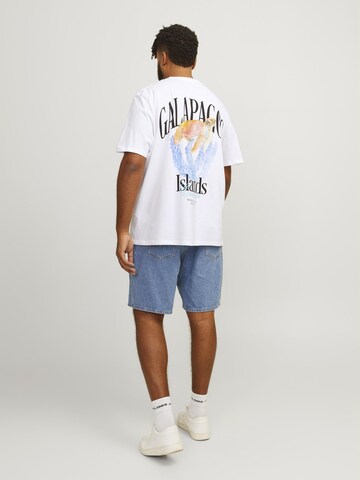 T-Shirt 'Conte' Jack & Jones Plus en blanc