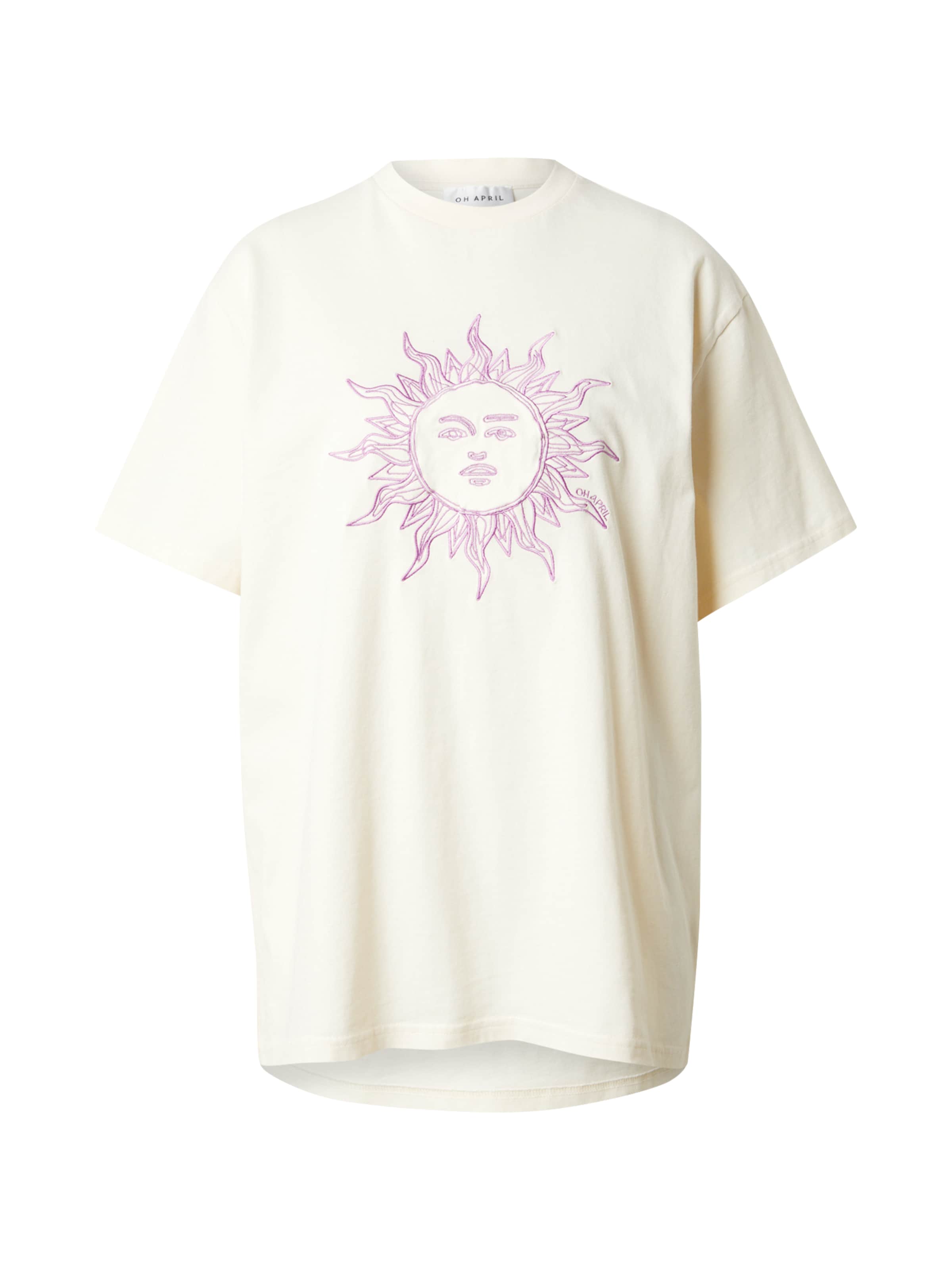 T-shirt 'Sun' OH APRIL en beige : devant