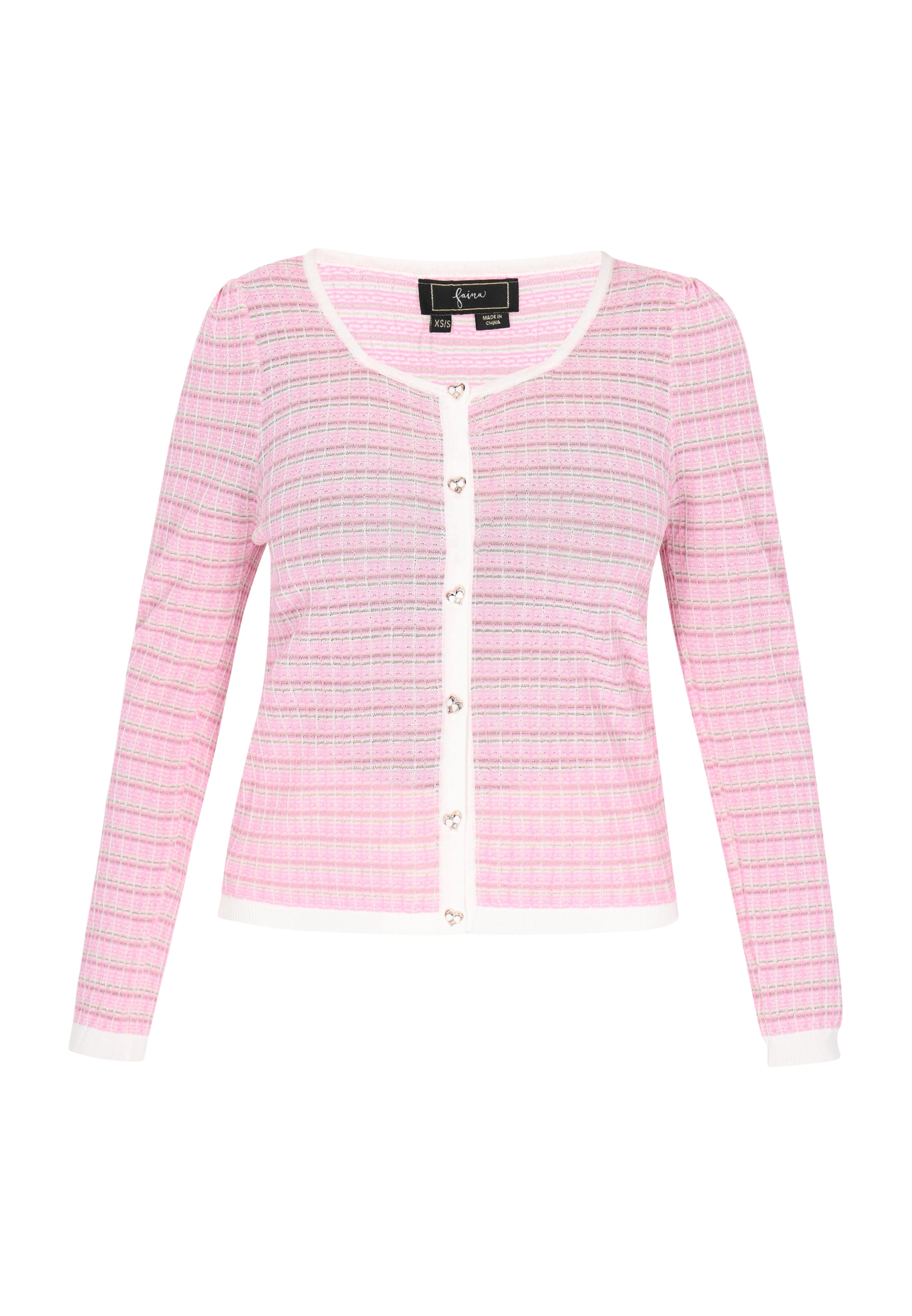 Cardigan 'Fashion Look' faina en rose : devant