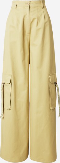 Pantaloni con pieghe Karo Kauer di colore beige scuro / cachi, Visualizzazione prodotti