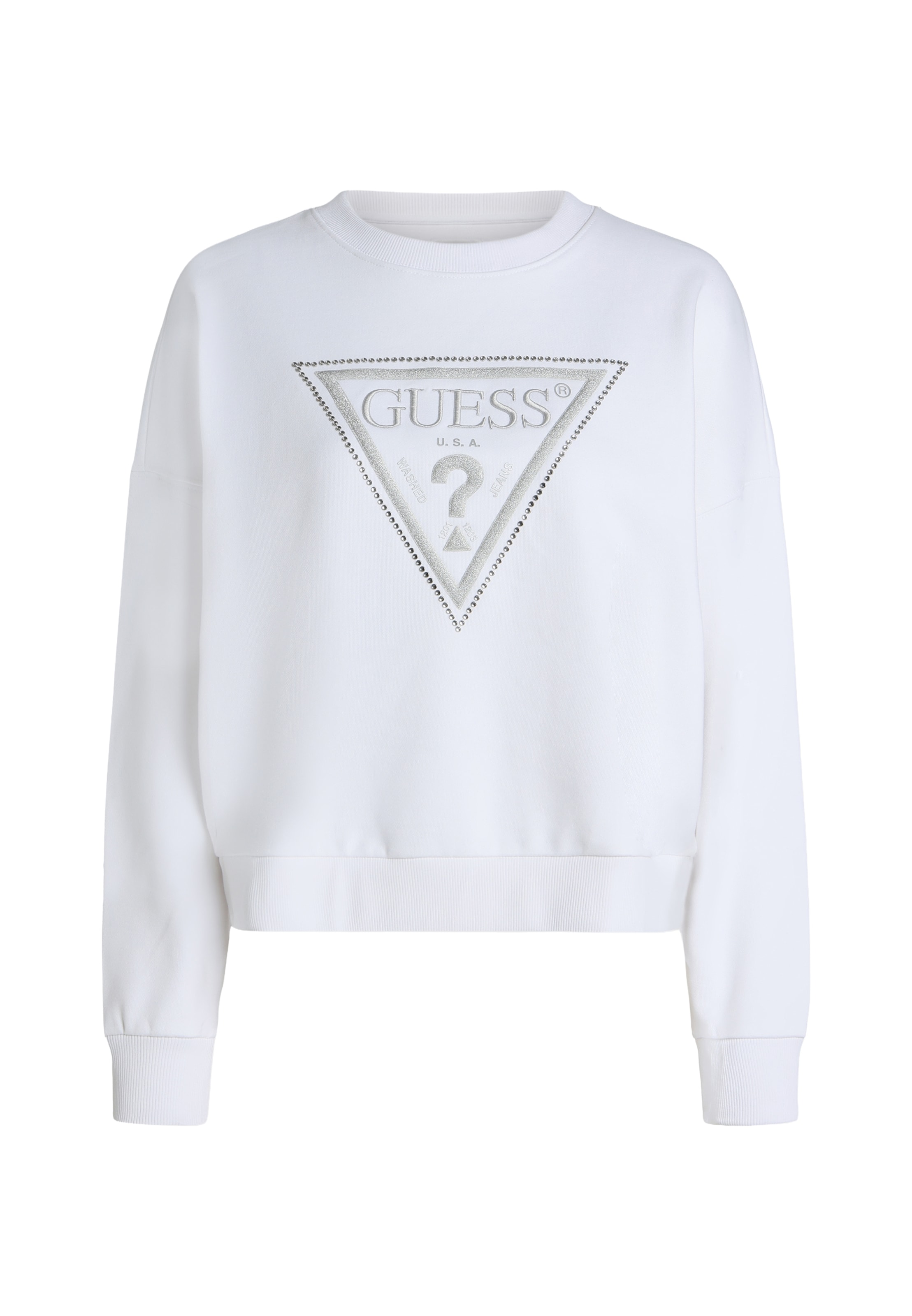 GUESS Tréning póló - fehér: elől