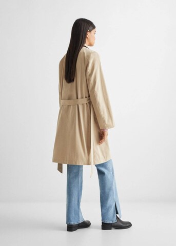 MANGO TEEN Coat 'Trenchy' in Beige