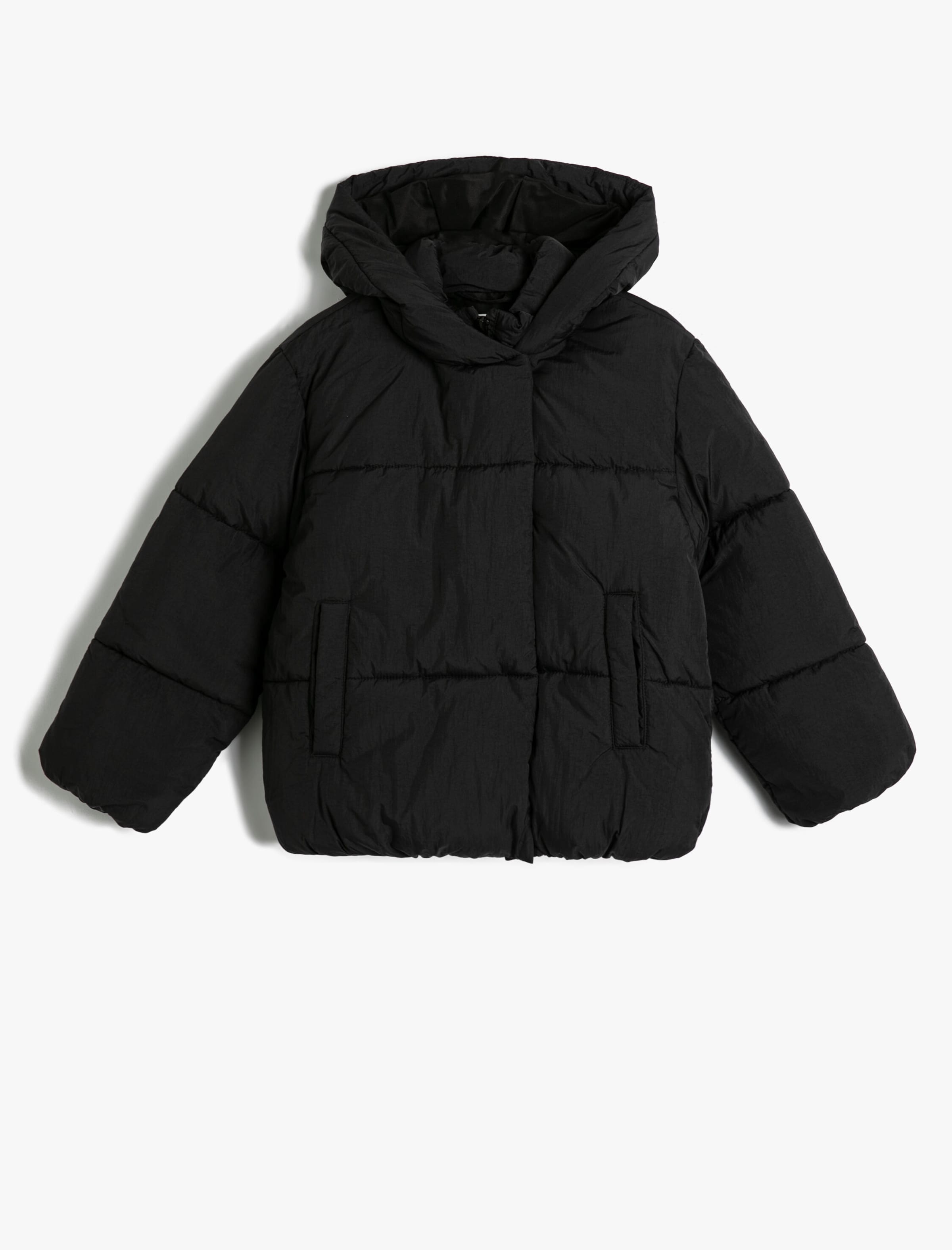 Koton Winter Jacket in Black: front