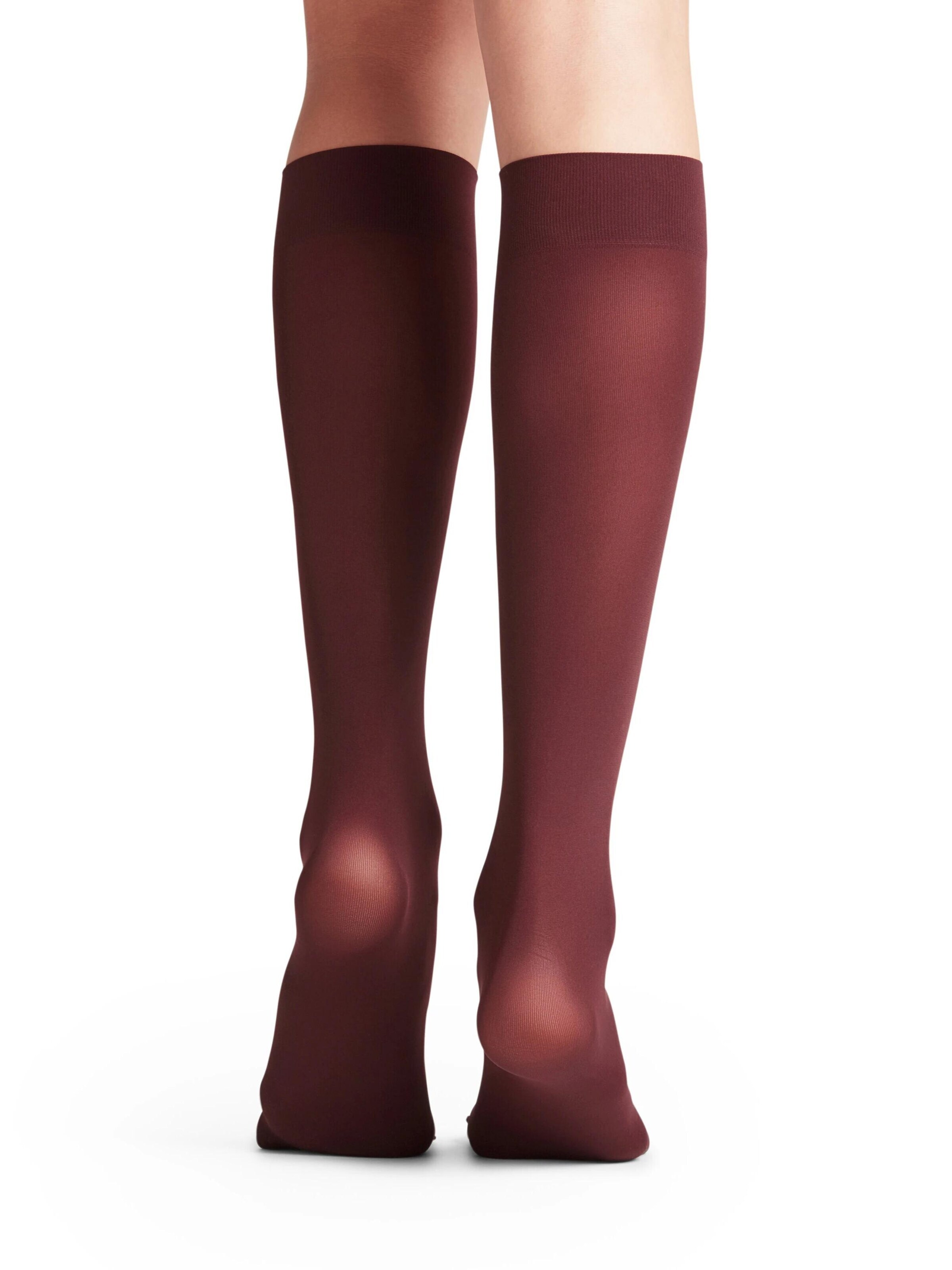 FALKE Overknee Strümpfe 'Pure Matt'‌‌‌‌‌‌‌‌‌ in Rot