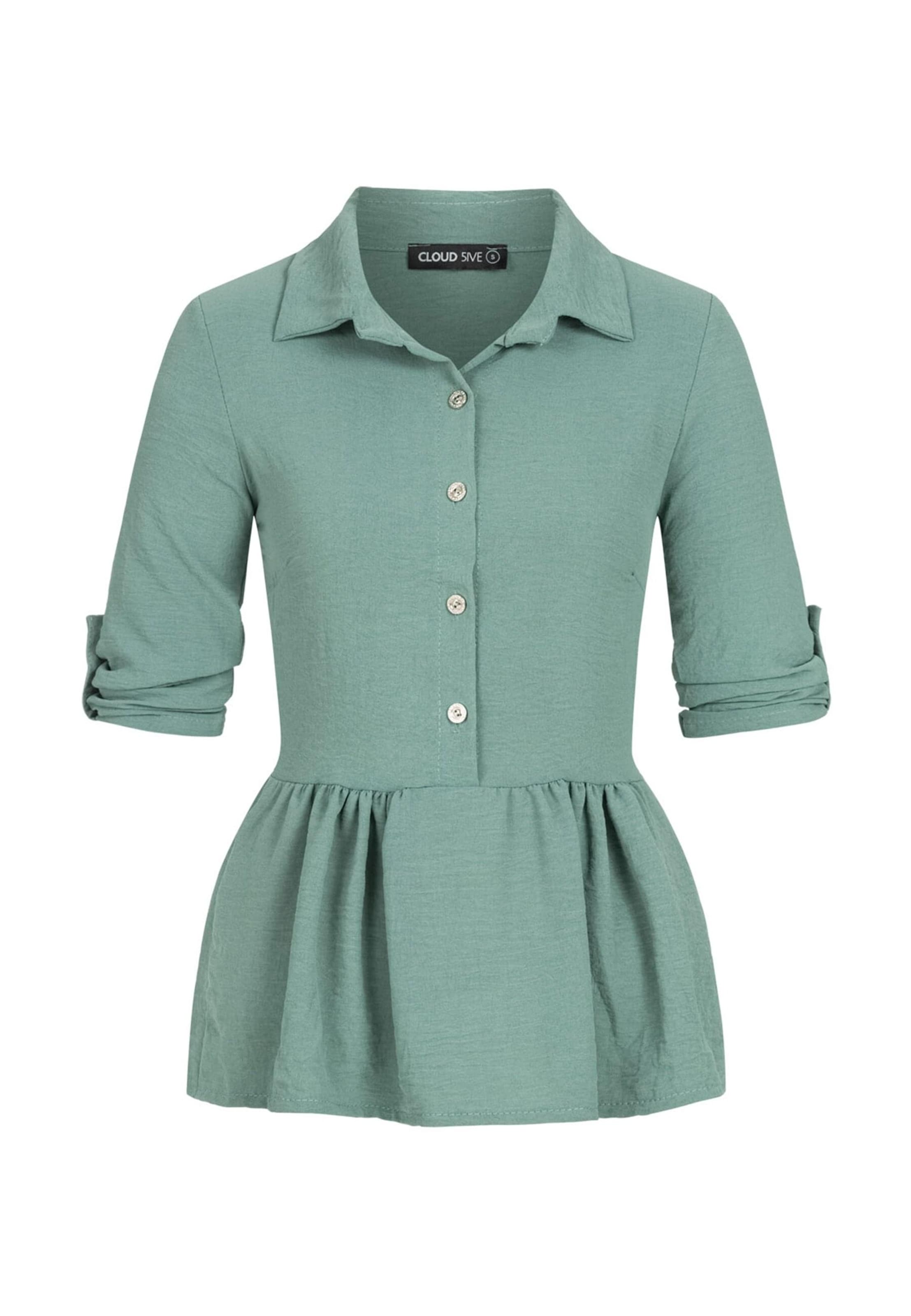 Cloud5ive Blouse in Groen: voorkant