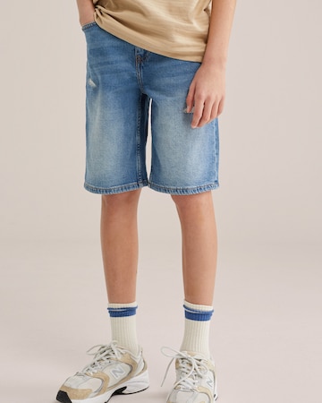WE Fashion Loose fit Jeans in Blue: front