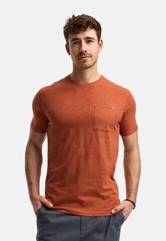 INDICODE JEANS Shirt 'Andorra' in Oranje: voorkant