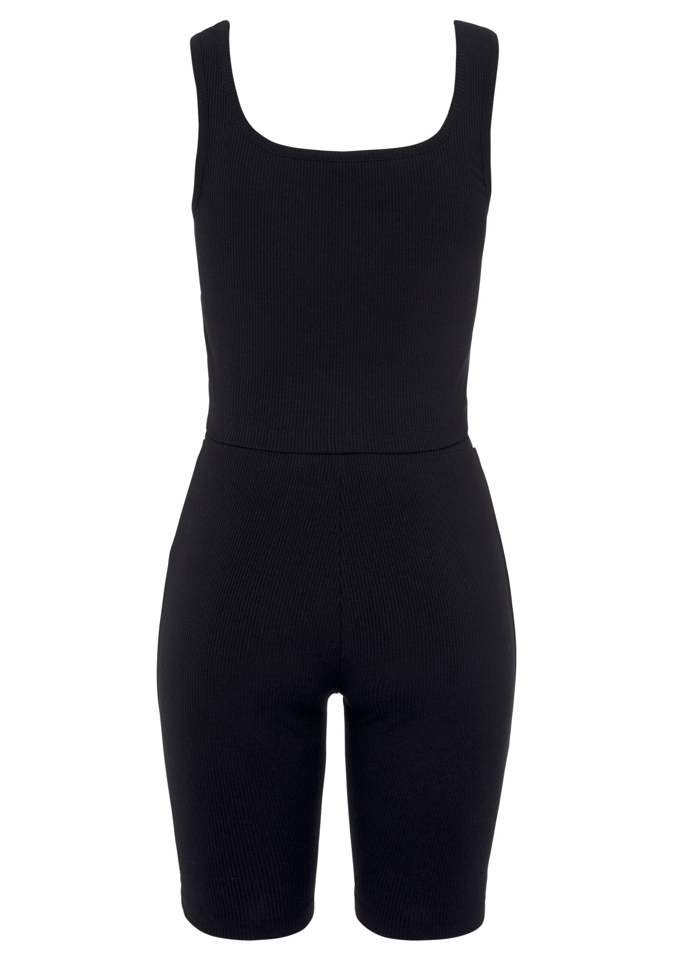 LASCANA Skinny Strój domowy w kolorze czarny