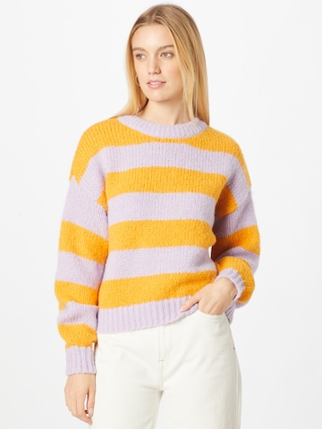 VERO MODA Sweater 'NEWWINE' in Purple: front