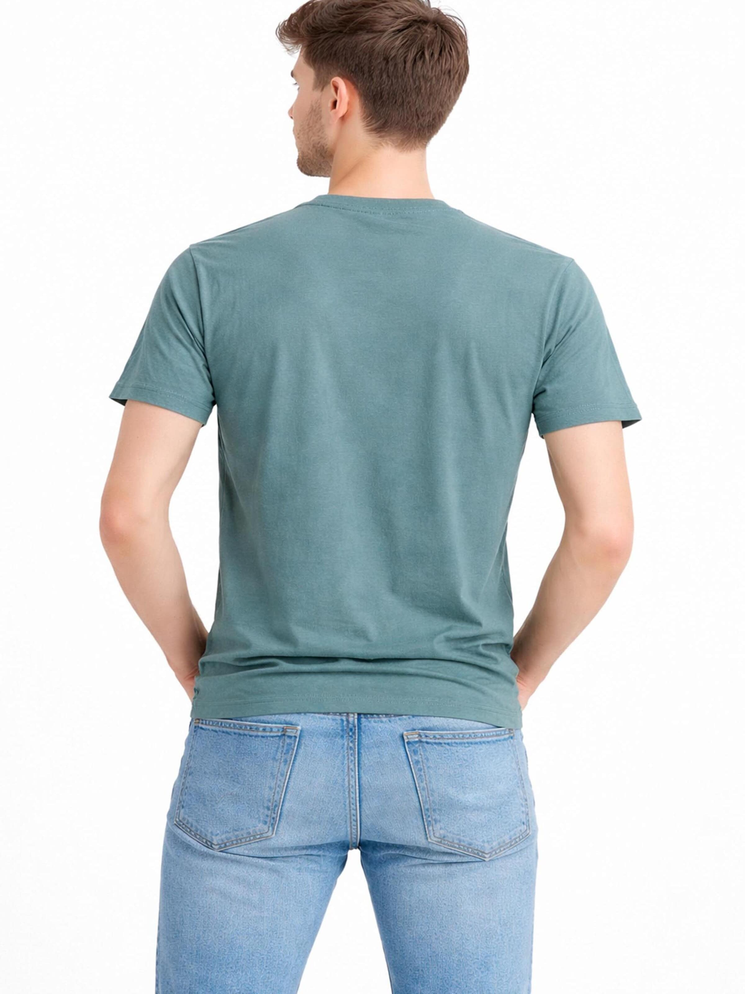A Question Of (AQO) Shirt 'Anders Tee Garment Dyed' in Blauw