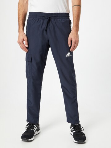 Tapered Pantaloni sportivi di ADIDAS SPORTSWEAR in blu: frontale