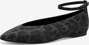 Ballerines à lanières Tamaris en gris : devant