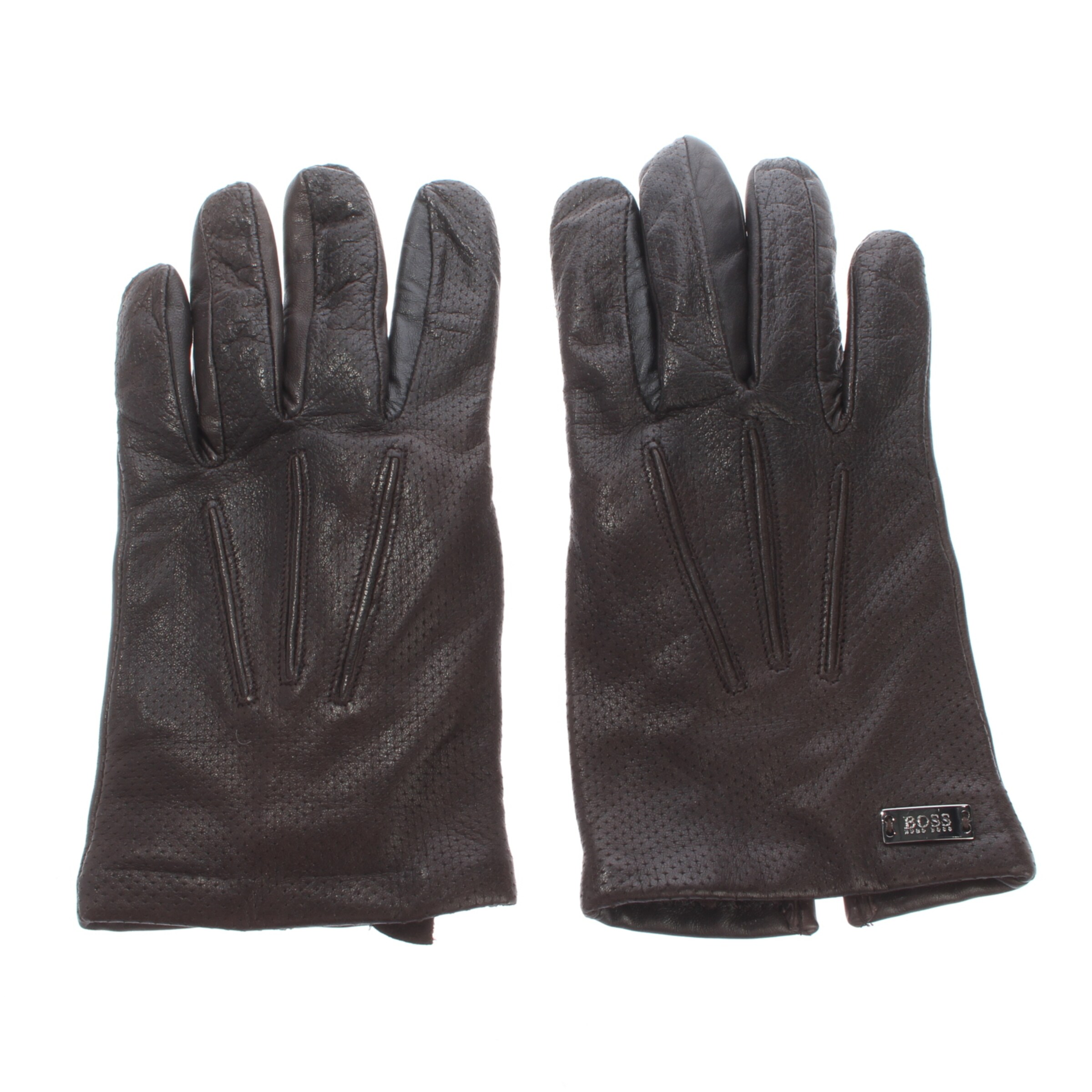 BOSS Handschuhe L in Braun: Vorderseite