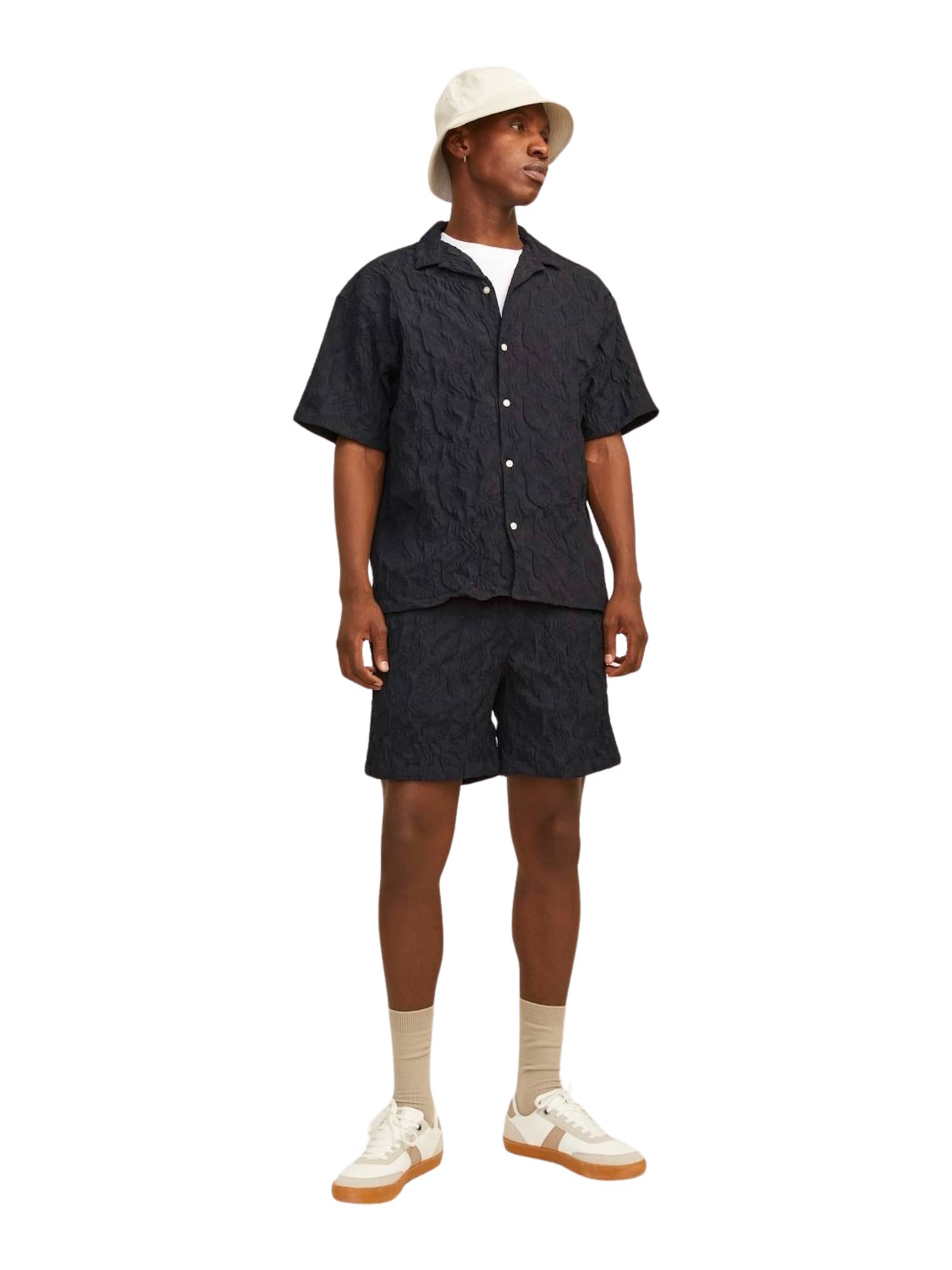 Fit confort Chemise 'Jeff' JACK & JONES en noir