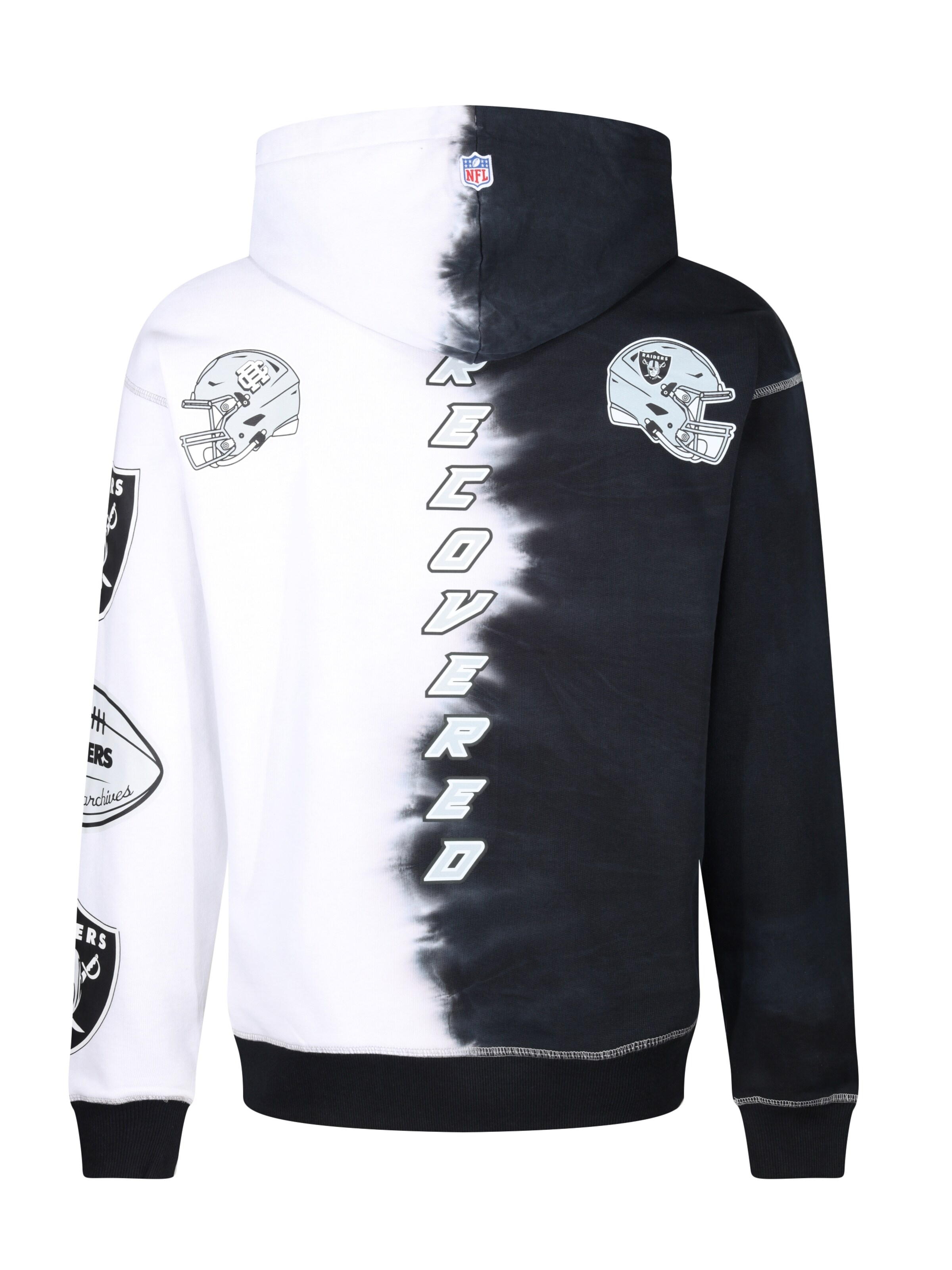 Recovered Sweatshirt 'NFL Raiders Ink' in Black