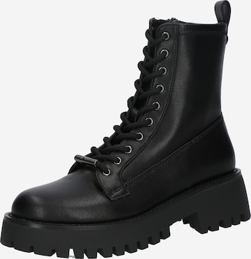 STEVE MADDEN Lace-Up Ankle Boots 'Dayton' in Black ABOUT YOU