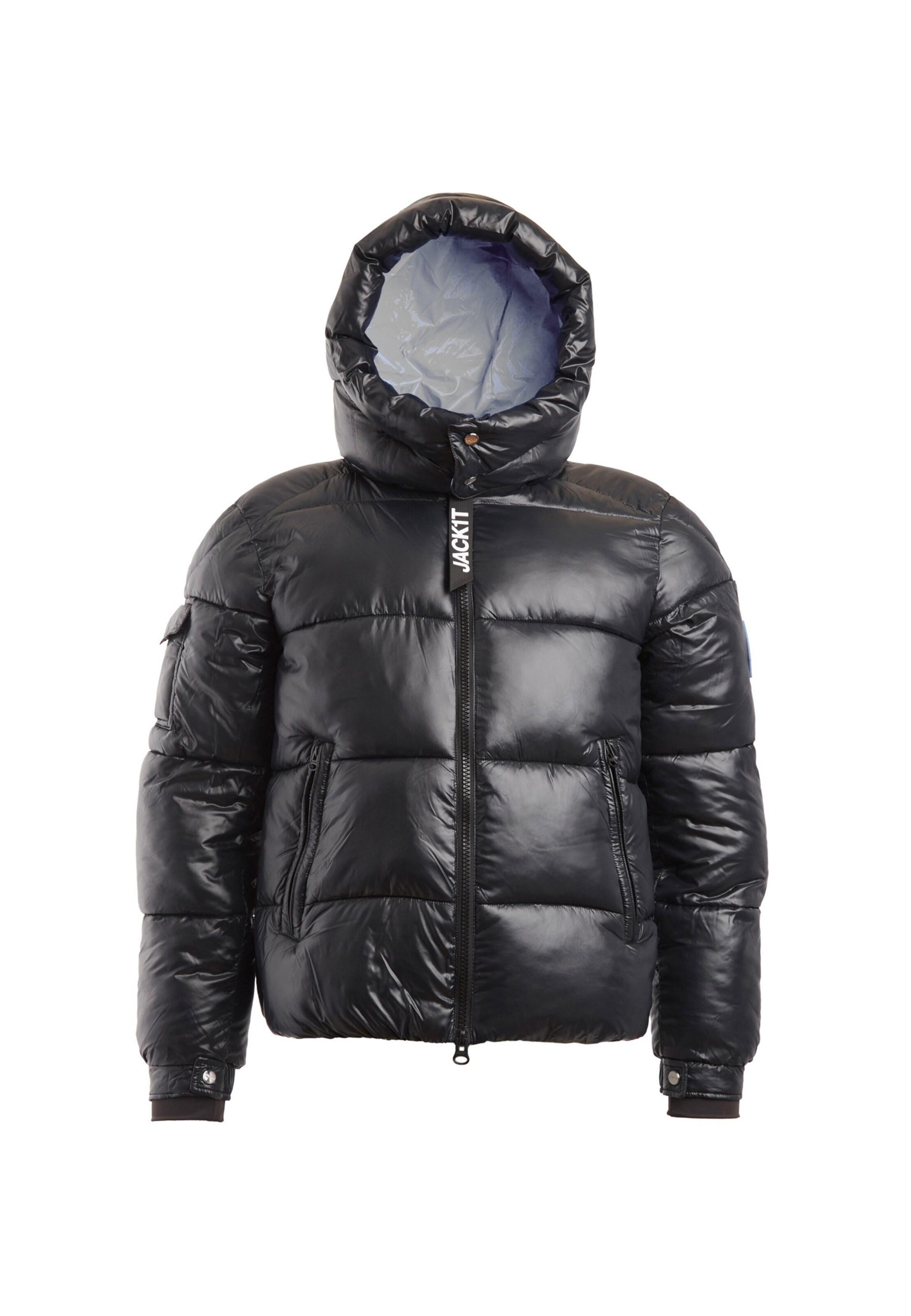 JACK1T Winter Jacket in Black: front