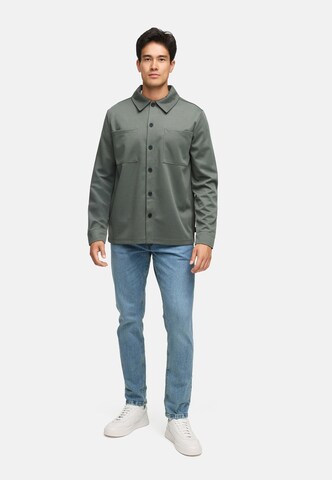 INDICODE JEANS Regular fit Overhemd 'Yuno' in Grijs