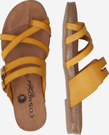 COSMOS COMFORT T-Bar Sandals in Yellow