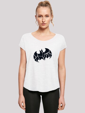 T-shirt 'DC Comics Batman Logo' F4NT4STIC en blanc : devant