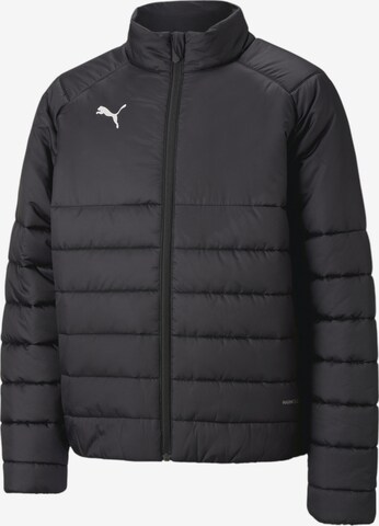 PUMA Athletic Jacket in Black: front