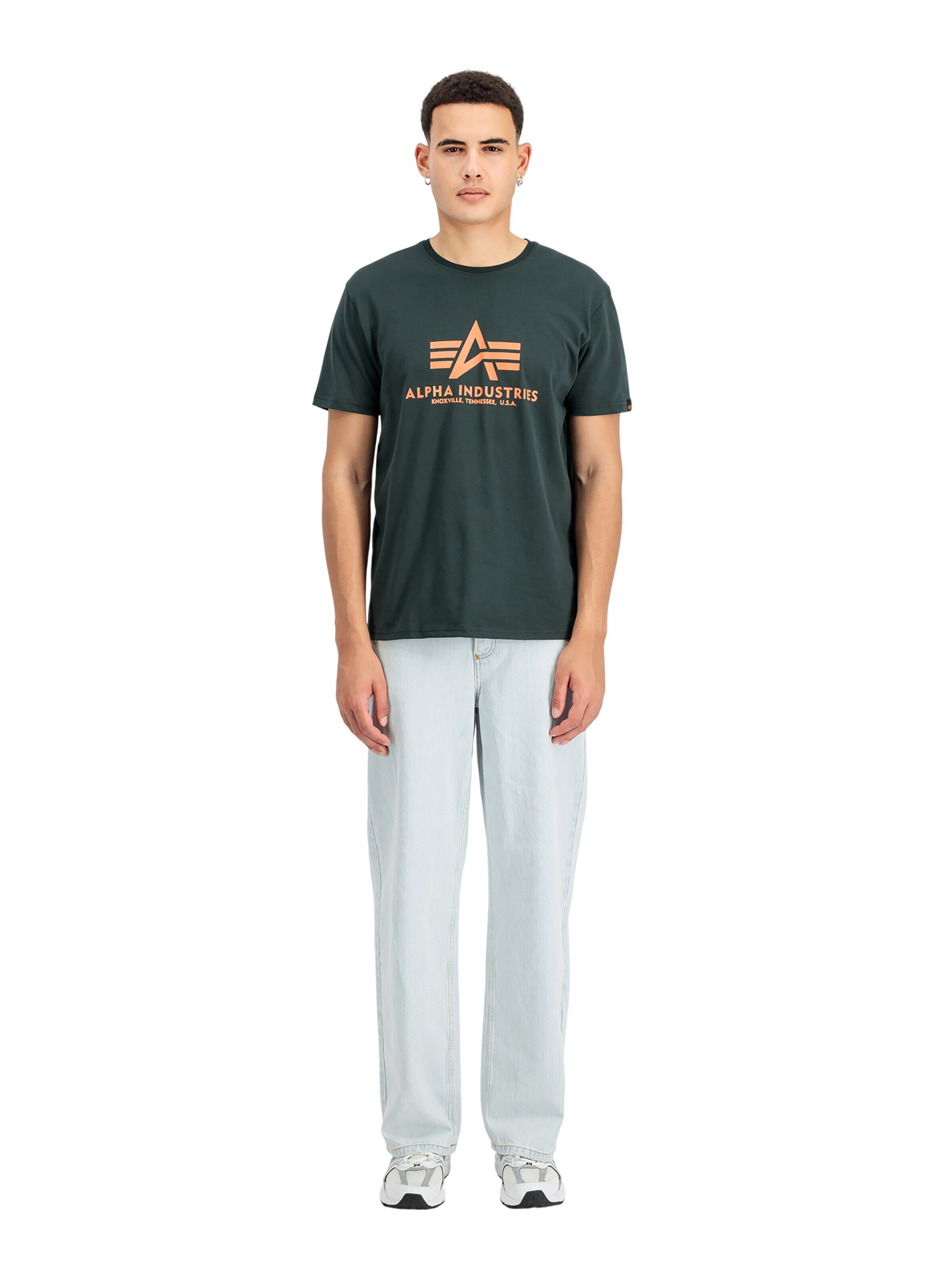 ALPHA INDUSTRIES Shirt 'Basic 2 Pack'‌‌‌‌ in Mischfarben: Vorderseite